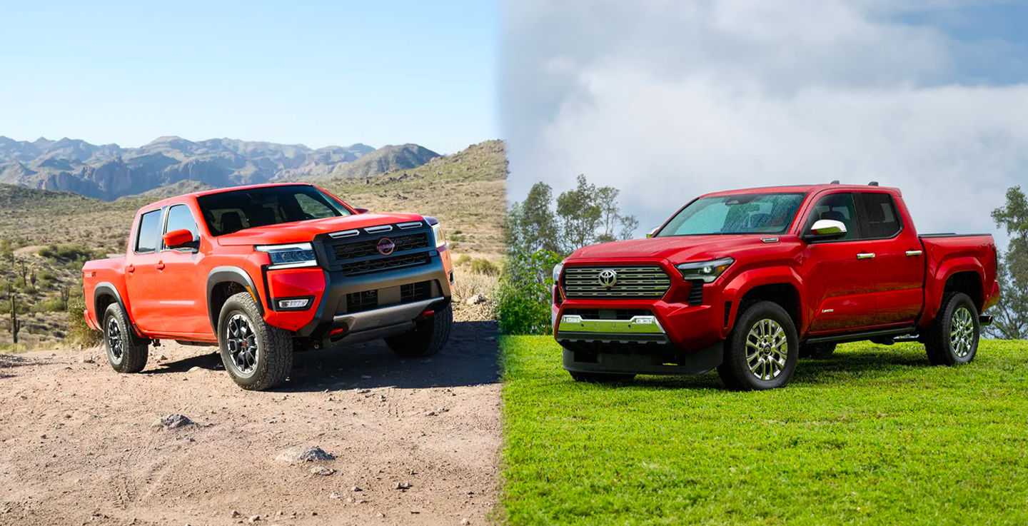 Nissan Frontier and Toyota Tacoma side by side comparison for Ontario truck buyers